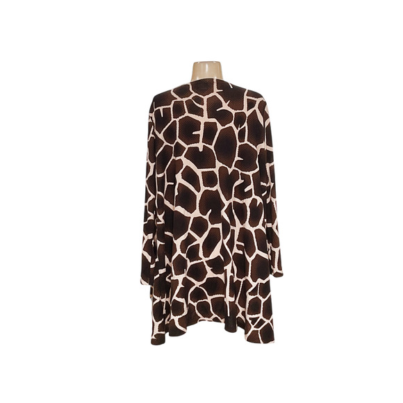 Lularoe Brown Giraffe Cardigan (Size M) - Picture 2 of 4